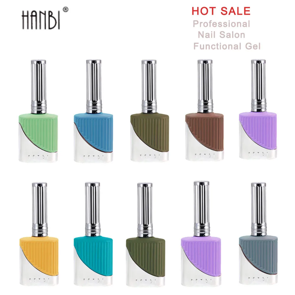 HANBI Diamond No-Wipe Top Coat smalto per unghie Gel Soak Off UV LED Polish Semi permanente Gel UV Base Coat russo autolivellante nudo