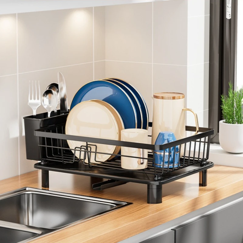 

Stable Kitchen Dish Rack Small Volume Dish Rack Sink Multifunctional Tableware Drain Bowl Storage Box
