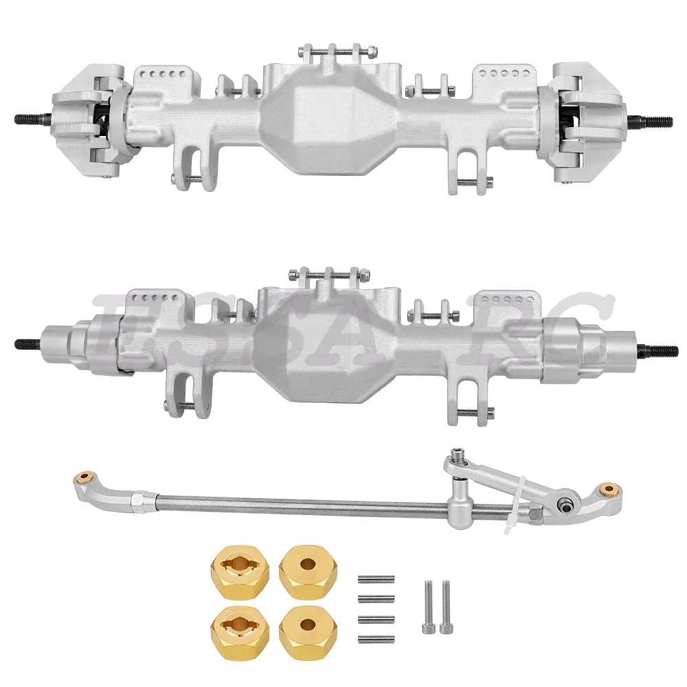 Aluminum Alloy Front Rear Axles with Steel Gears for RC 1/8 Losi LMT Monster Truck DIY Remote Control Toys Car 1:8 Upgrade Parts