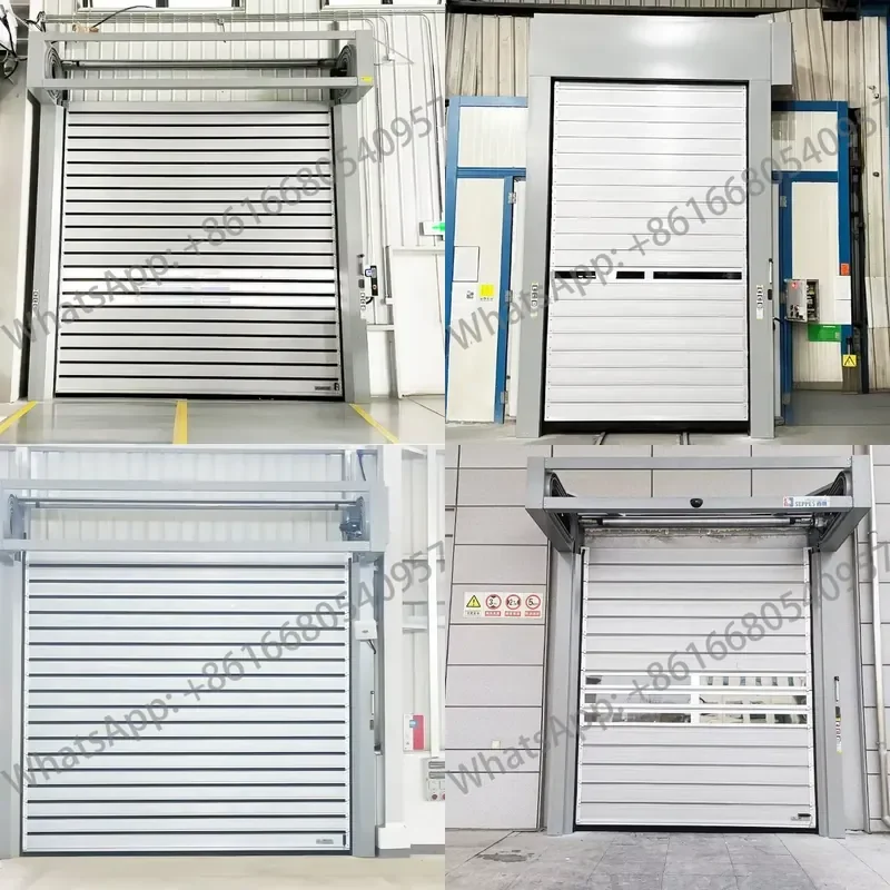Modern Design Spiral Door Aluminum Spiral Insulated Shutter Door Suitable for Internal and External Logistics Channels