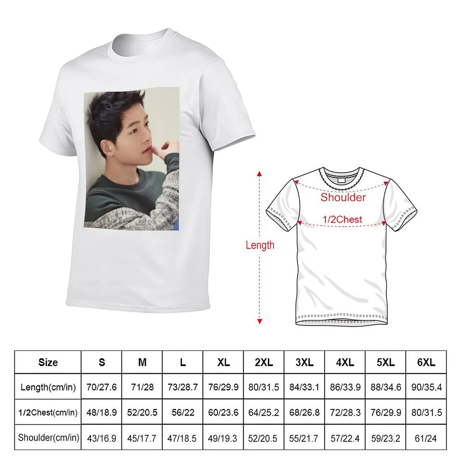 Song Joong Ki - V26 T-Shirt Breathable Mesh Panel T-Shirt
