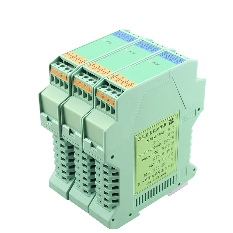 Compact PT100/Cu50 Thermal Resistance Temperature Isolation Transmitter for Industrial Control Systems