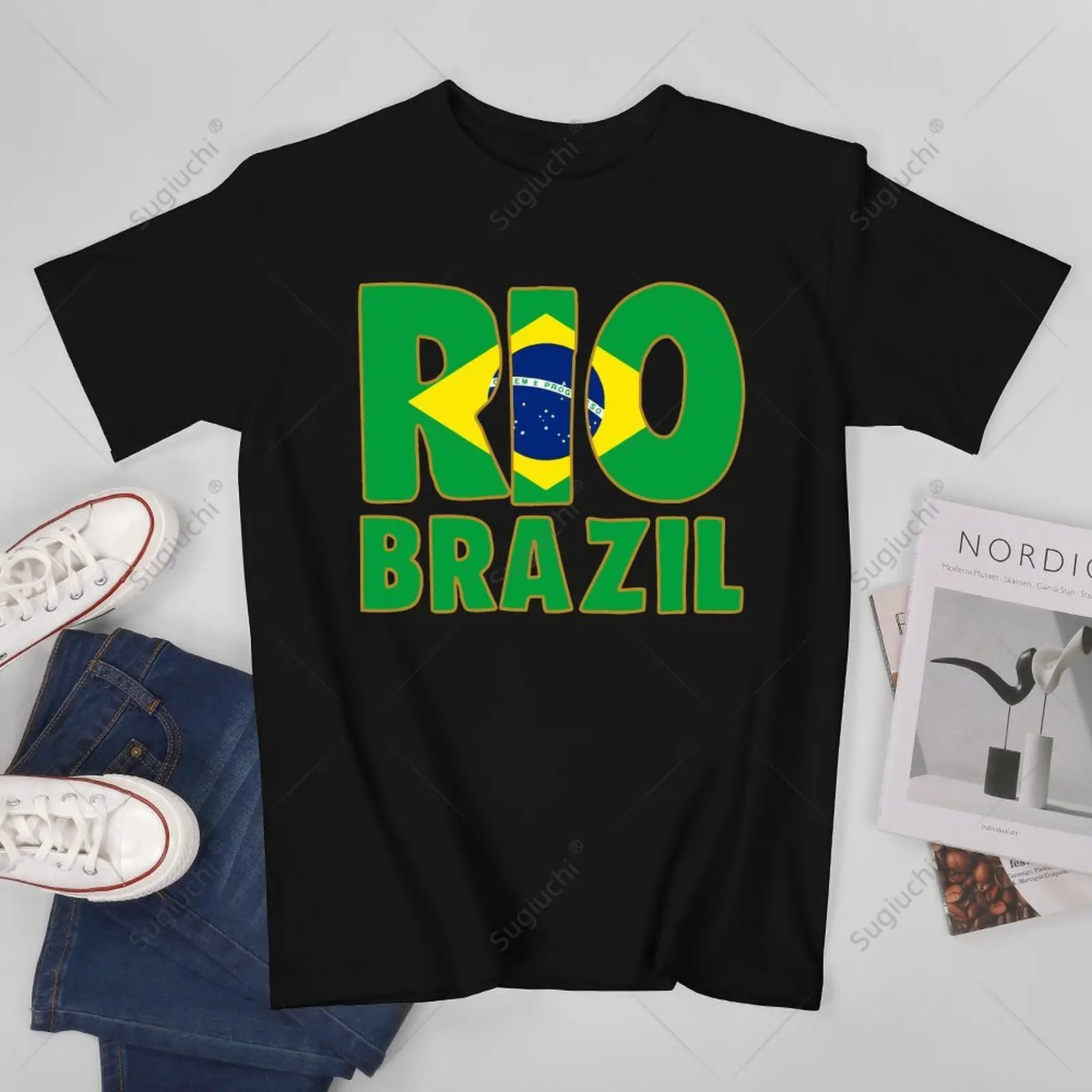 Unisex Men Rio Brazil City for Rio De Janeiro Tshirt Tees T Shirts Women Boys 100% Cotton T-Shirt