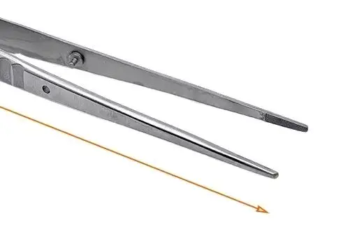 

18cm Tweezer Dental Castroviejo Needle Holder Surgical Scissors Orthodontic Implant Holding Forceps Tweezer Tools