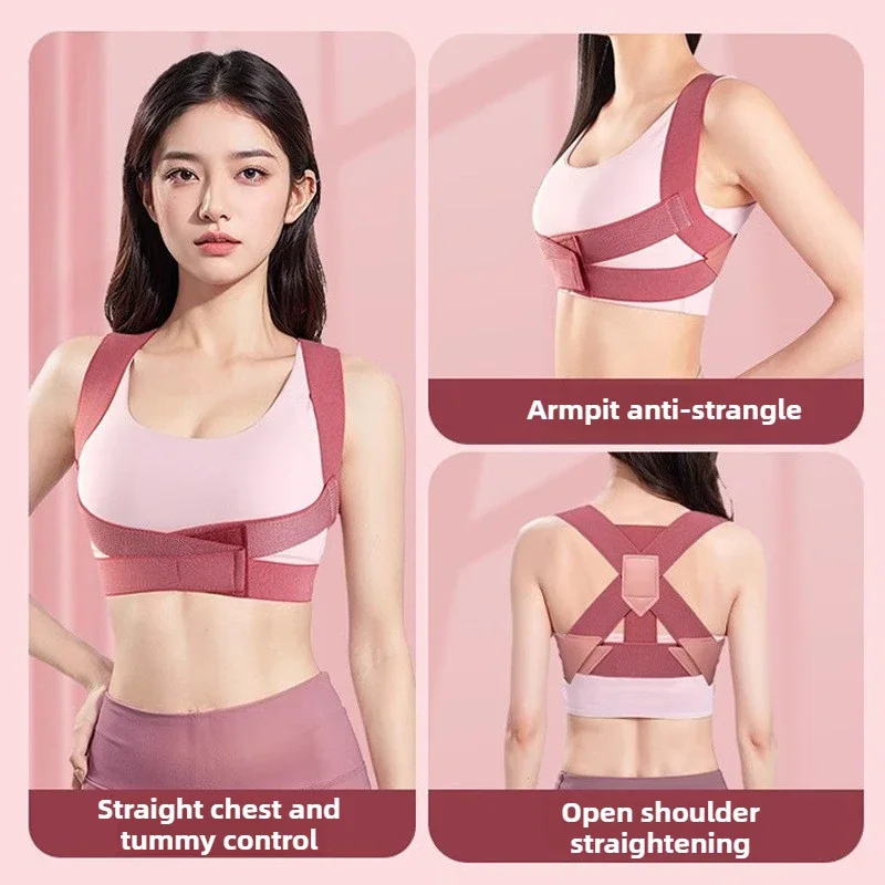Invisible Back Posture Corrector Breathable Adjustable Shoulder Support Brace for Men Women Students Hunchback Correction