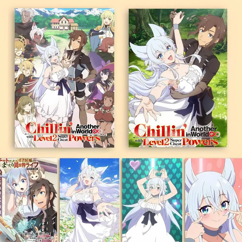 C-Chillin in Another World with Level 2 Super Cheat Powers Poster Wall Art Living Room Bedroom for Decor Enthusiasts