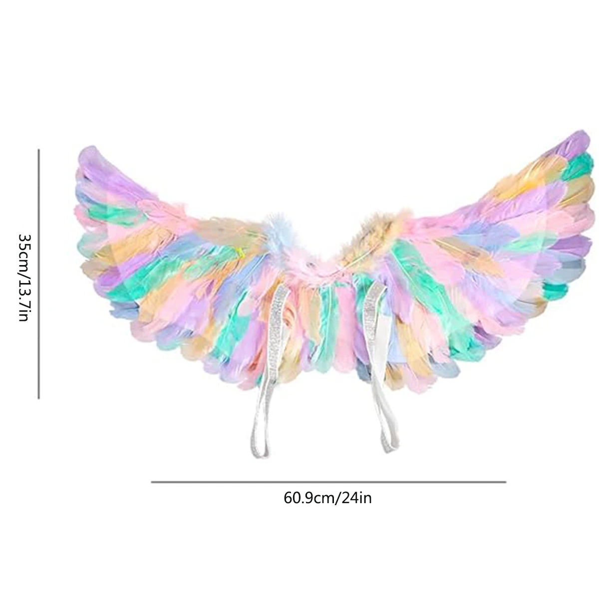 Unicorn Wings Set  Feather Angel Wings Small Fairy Wings Costume Dress Up Wings for  Birthday Party Favors Costume Accessory