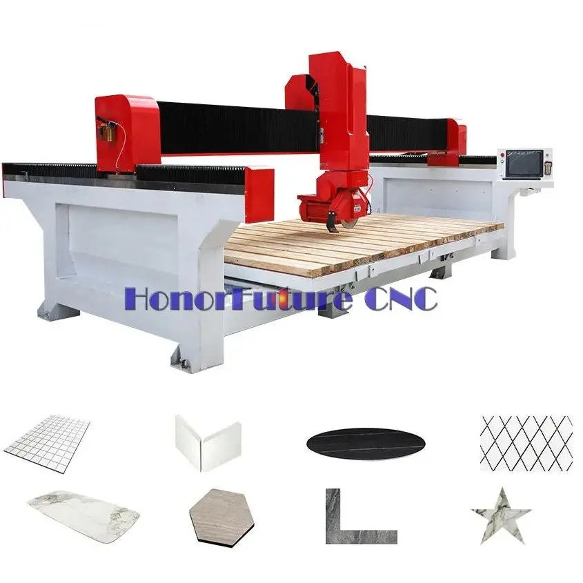 Kitchen Countertops Cutting Machines 5 Axis 4 Axis Bridge Saw Marble Granite Cutting Machine Price