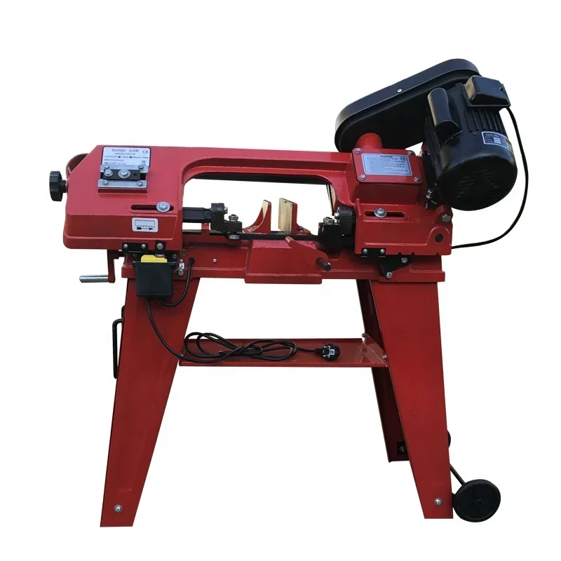 

Working Mini Bandsaw Machine Changeable Angle Metal Band Saw Machine