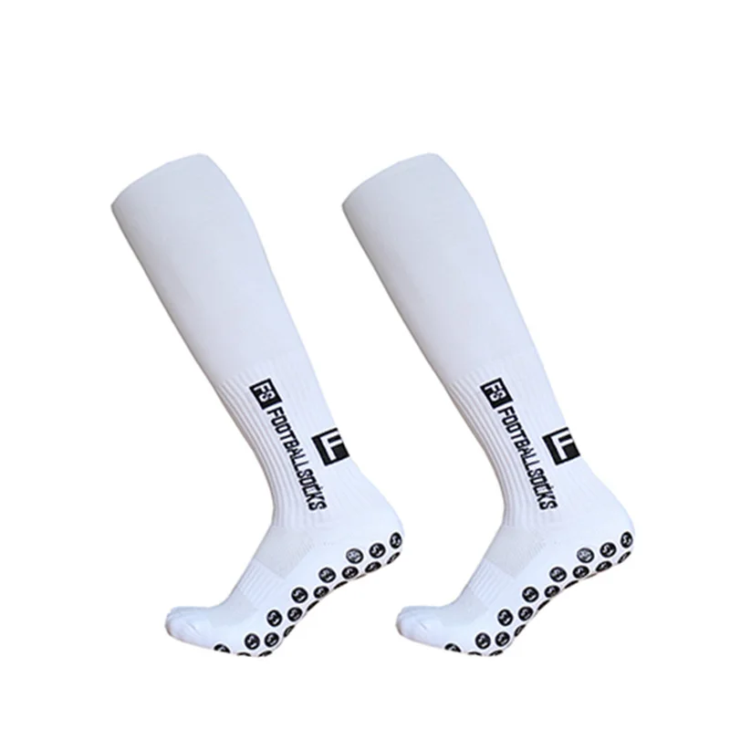 FS Long Football Socks and knee Sports Round Silicone Anti Slip Grip Soccer Socks Calcetas Antideslizantes De Futbol