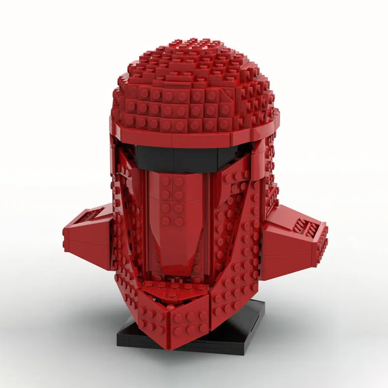 592Pcs Imperial Royal Guard 헬멧 MOC 스타 배터 ​​유선형 모양 및 마스킹 디자인 교육 빌딩 블록 선물