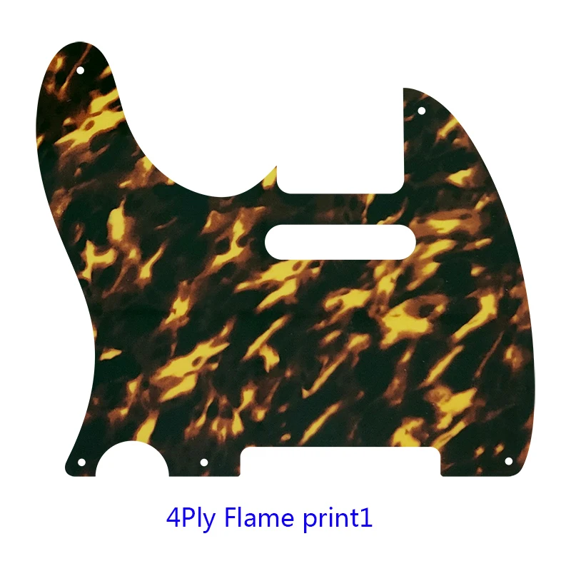 Fei Man Custom Parts - For Left Hand US Standard 5 Screw Holes 52Year Tele Telecaster Guitar Pickguard Scratch Plate Multicolor