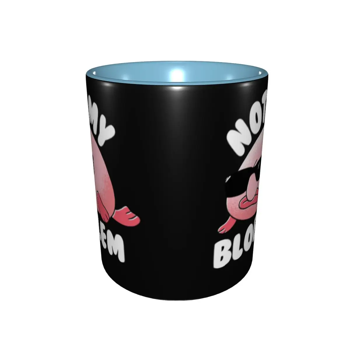 Blobfish Not My Bloblem Not My Problem Mug Funny Ceramic Coffee Cups Tea Mugs Milk Cup Drinkware Gifts for Woman Man DIY Custom