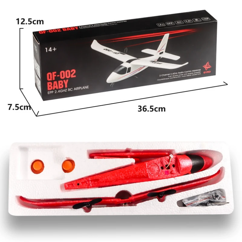 2.4G Zdalnie sterowany szybowiec Samolot DIY Montaż Stałopłat EPP Piankowy samolot RC Samolot Dzieci Lotnictwo Model Zabawka Prezent urodzinowy