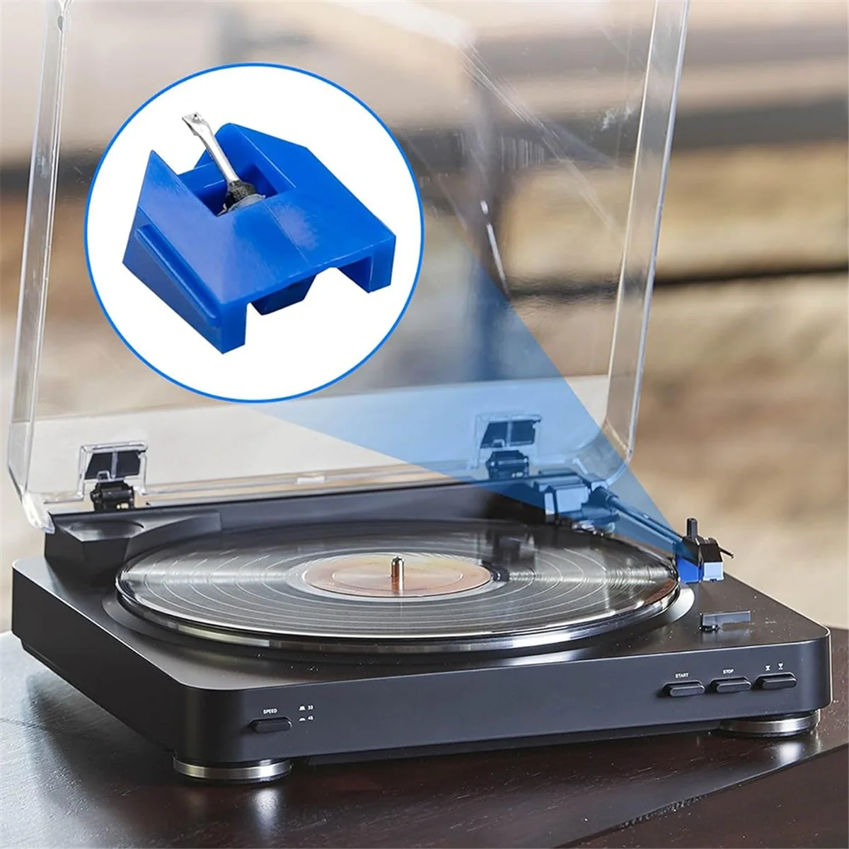 AT-VMN95E Record Player Needle for Stylus, Elliptical Turntable Needle for AT-LP120X Vinyl Record Player