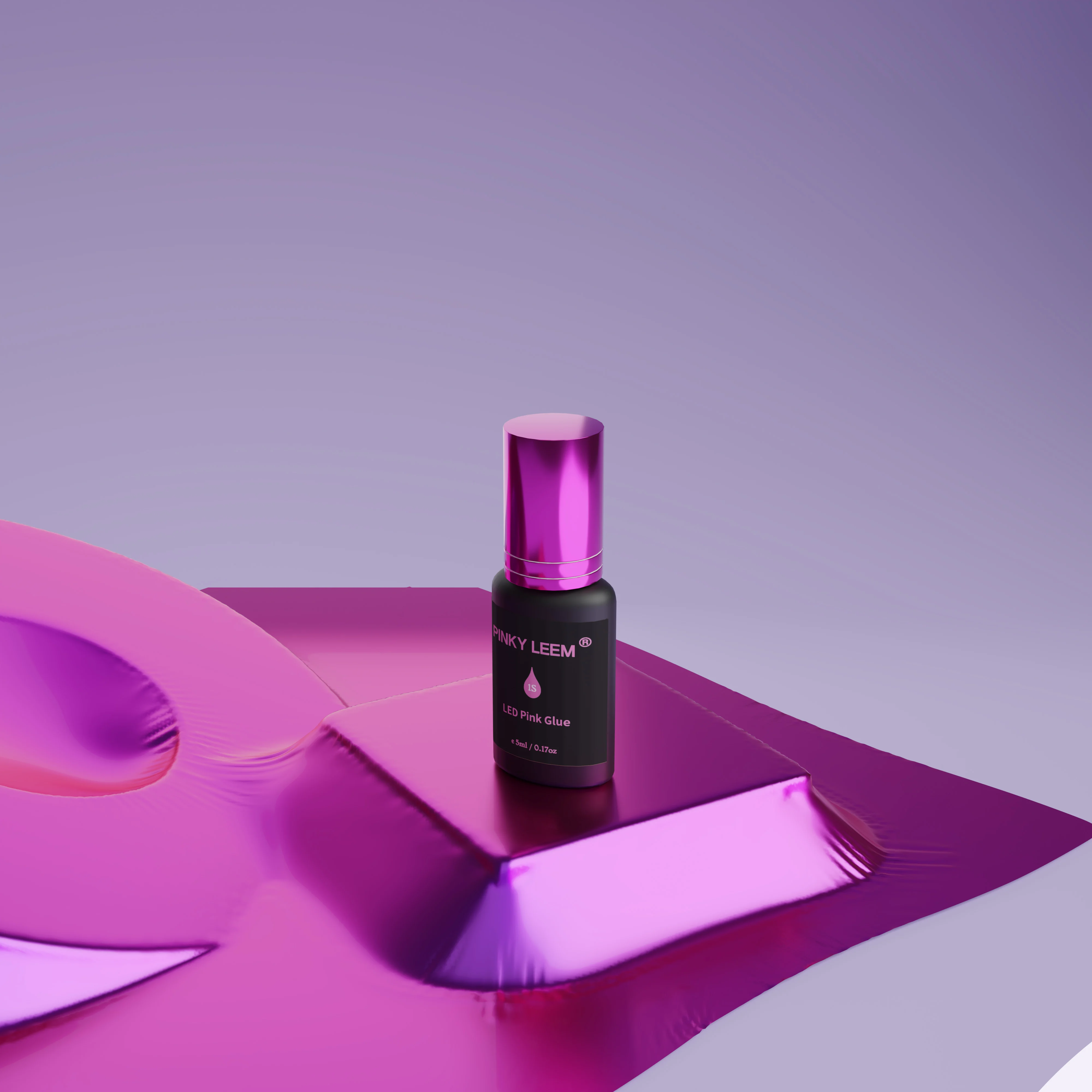 Pinky Leem New Upgrade 1S Fast Dry UV LED Lash Glue LED Lash Extension Adhesive Purple Pink clear Colors UV Glue