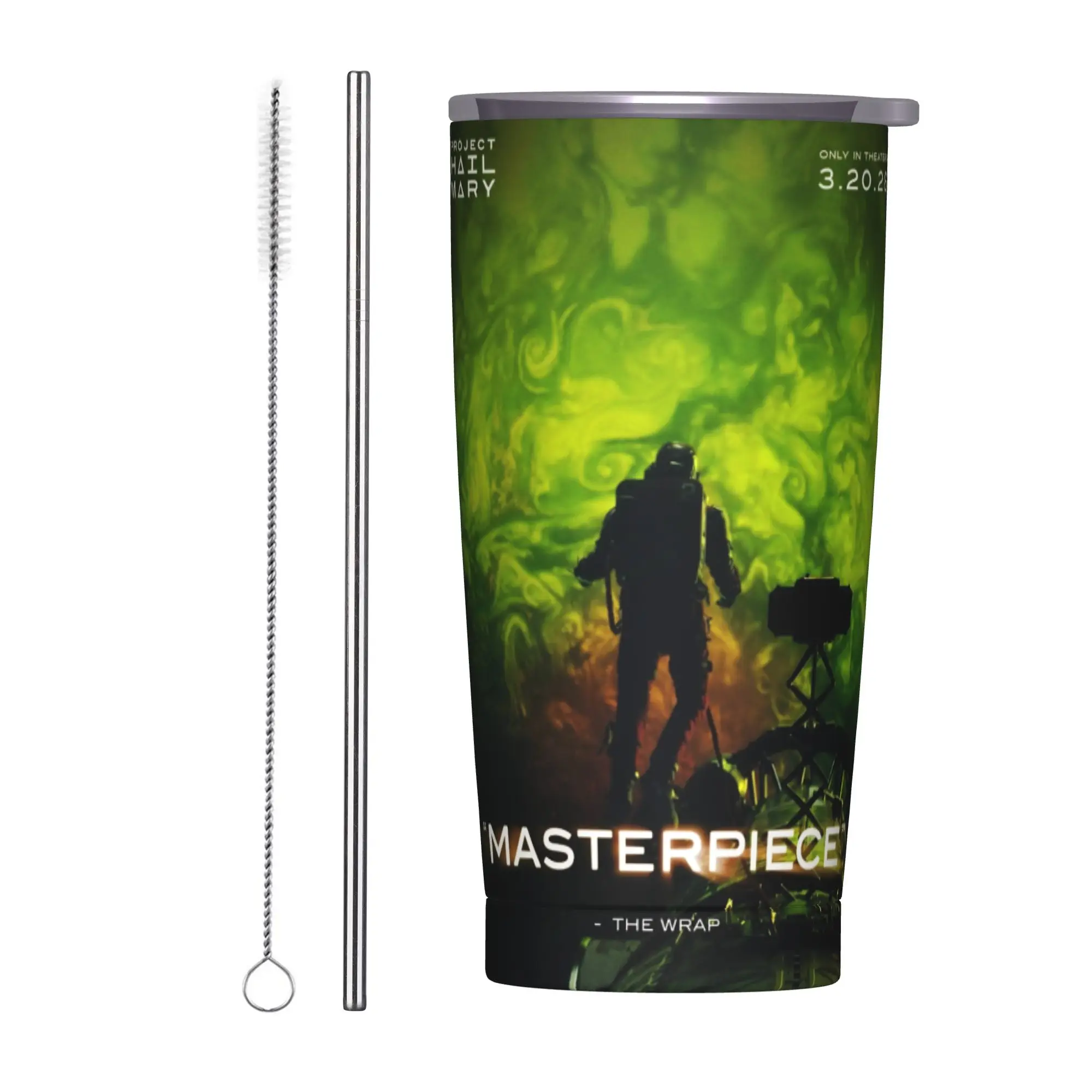 Project Hail Mary Movie 2026 Tumbler Vacuum Insulated  Thermal Cup Stainless Steel Double Wall Mug Water Bottle 20oz