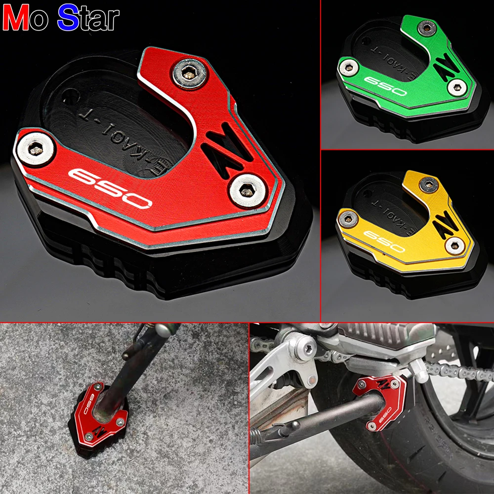 

Z650 CNC Kickstand Foot Enlarger Side Stand side bracket extension plate enlarged plate For Kawasaki Z 650 2017 -2024 2022 2021