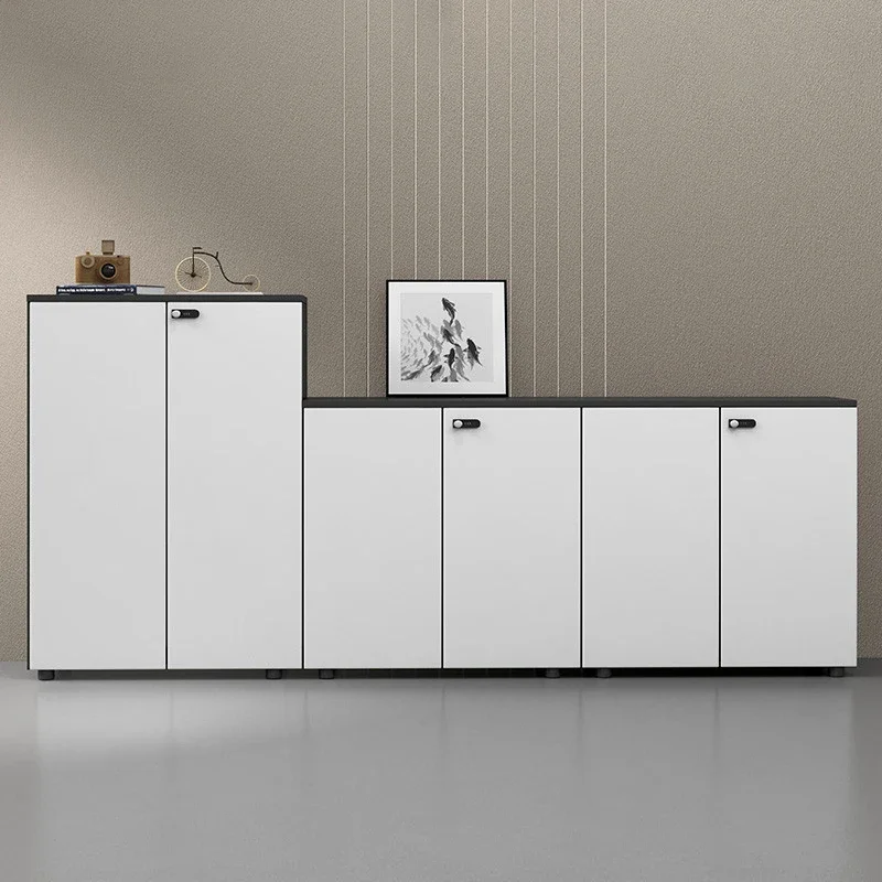 Office File Low Locker Wooden Partition File with Password Lock File Data Office Cabinet