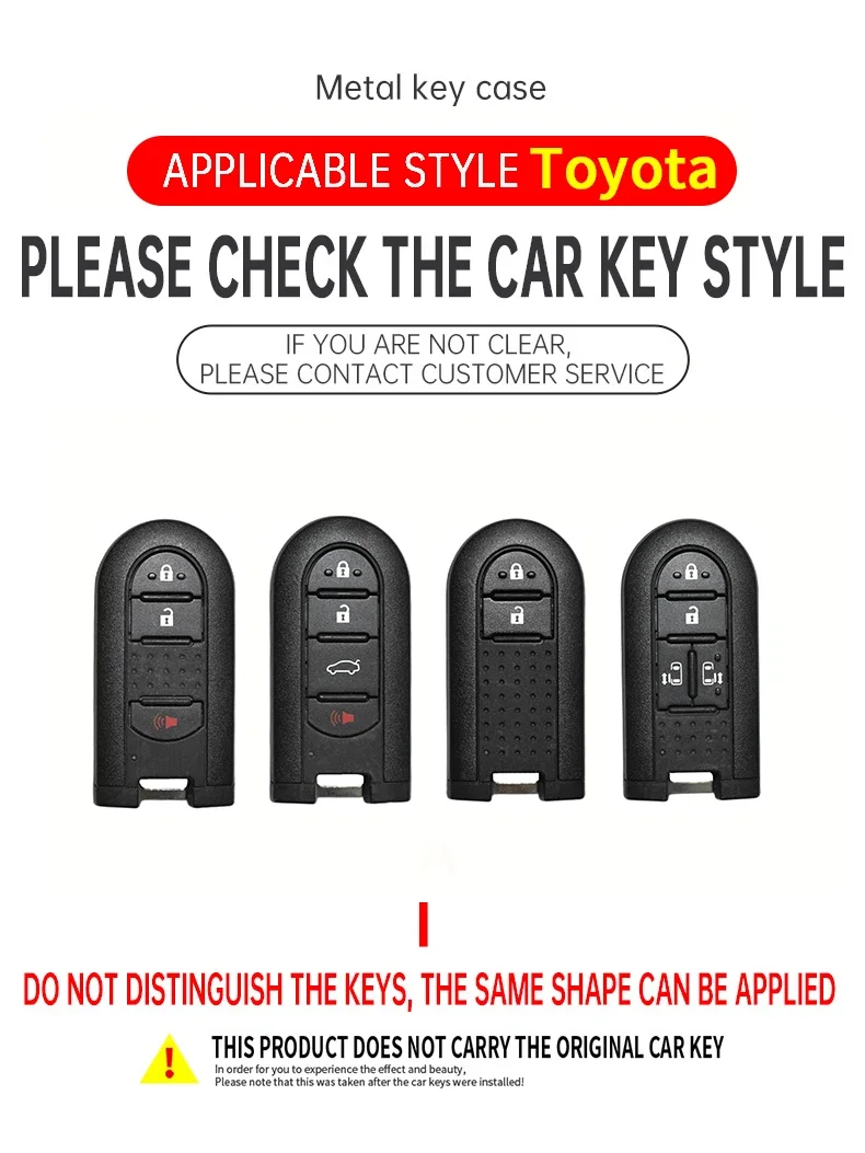 Alloy Car Key Case Cover Shell Fob for Toyota ROOMY Tank Passo Roomie for Daihatsu LA600S LA610S LA150S Canvas Tanto Move 2015