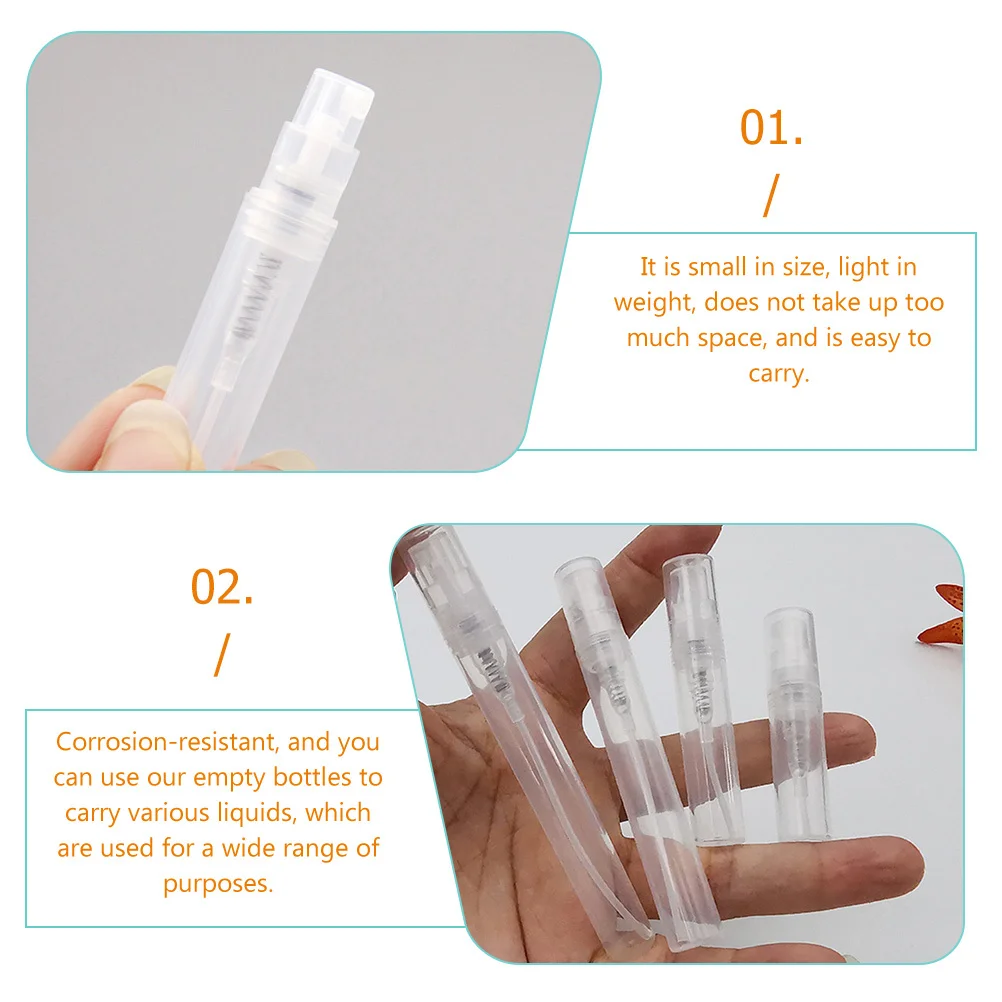 

30Pcs Perfume Spray Vials Plastic Empty Bottles 5Ml Travel Size Portable Mist Sprayers for Essential Oils and Fragrance Storage