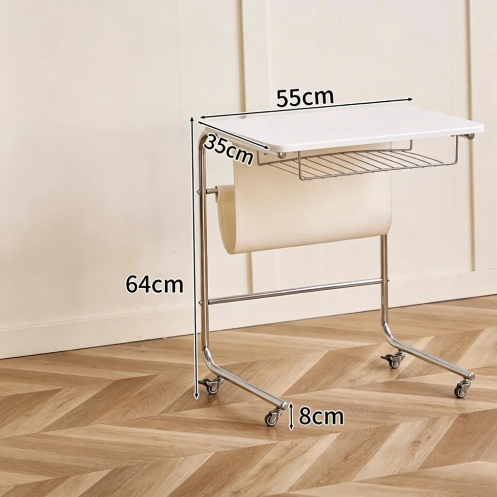 Bedside Table Sofa-side Table Living Room Bedroom Lazy Chair Desk Laptop Computer Table Movable Multifunctional Side Table image 6