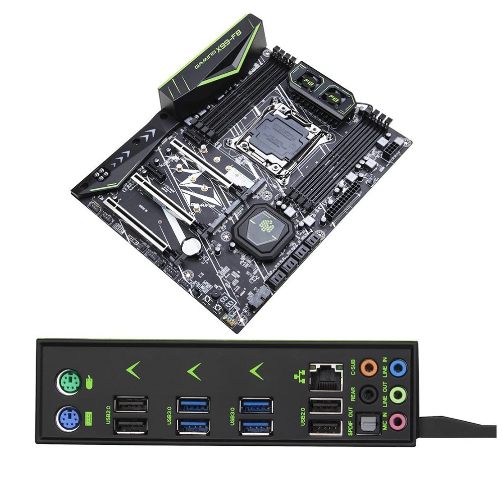 New X99 F8 For HUANANZHI GAMING Motherboard C612 8*DDR4 LGA20 11-3 256GB Support E5 V3/V4 CPU X99