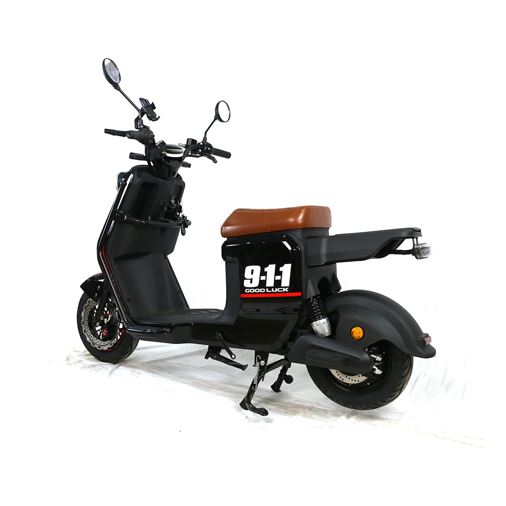 1200 واط سكوتر كهربائي فائق الطاقة مع حامل السلة الخلفية 48 فولت 60 فولت 72 فولت الهيدروليكية امتصاص الصدمات المزدوج مكبح قرصي #2