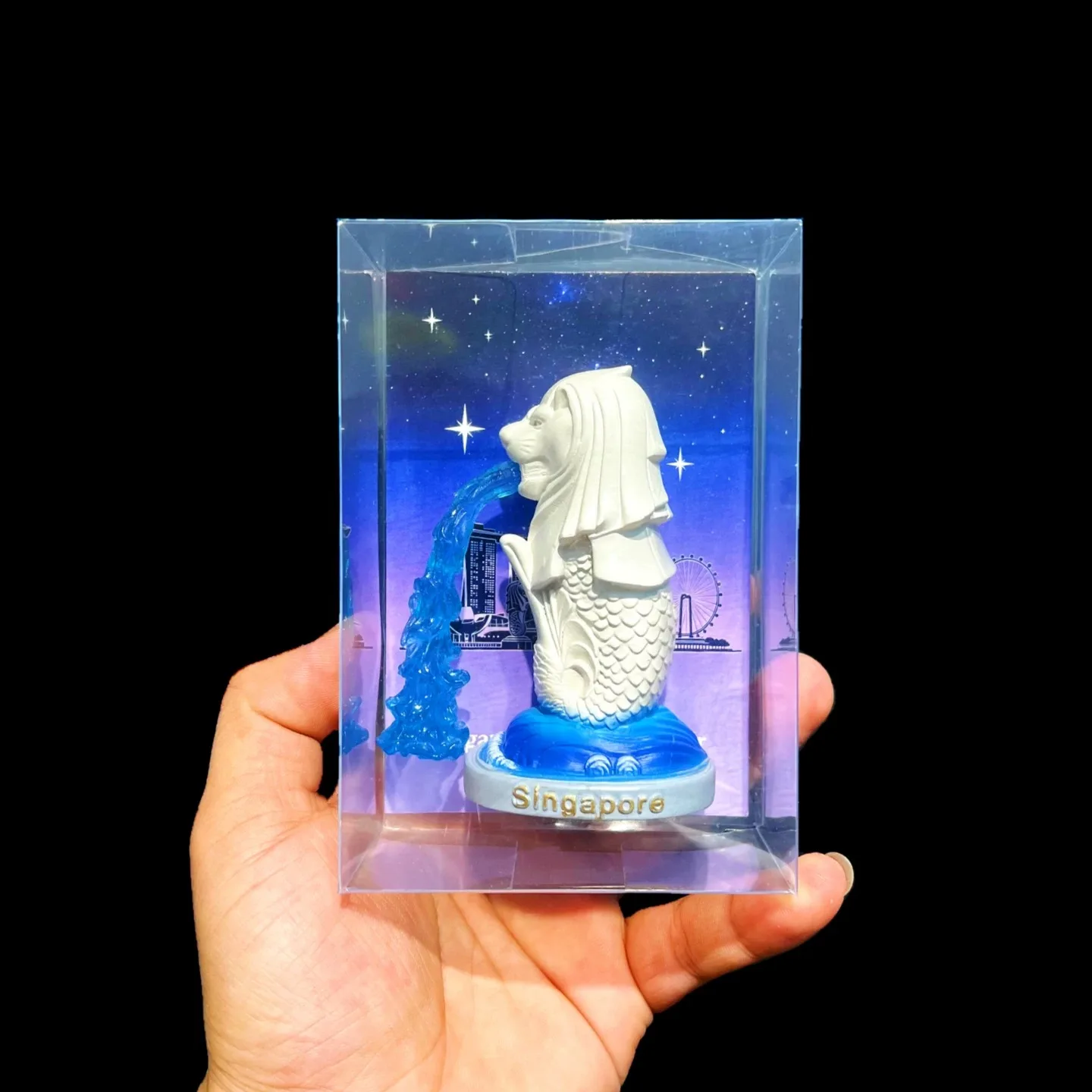 Merlion Singapore 3D Fridge Magnets Light Up Handicraft Resin Refrigerator Magnets Sticker Souvenir Collection Home Decoration