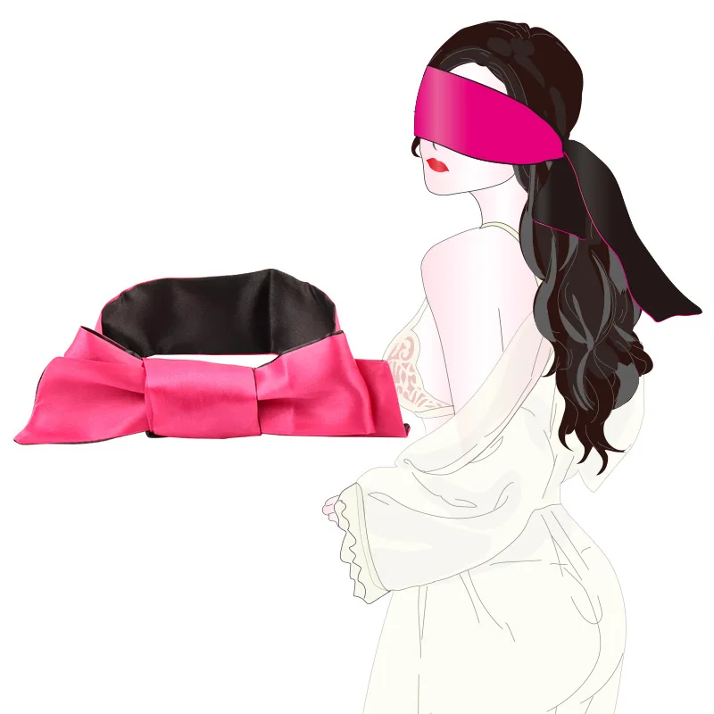 Sexy Lace Eye Mask Self Bondage Blindfold Handcuff Restraint Flogger Whip Costume Ecstasy Silk Satin Shade Cover Band Ribbon SM