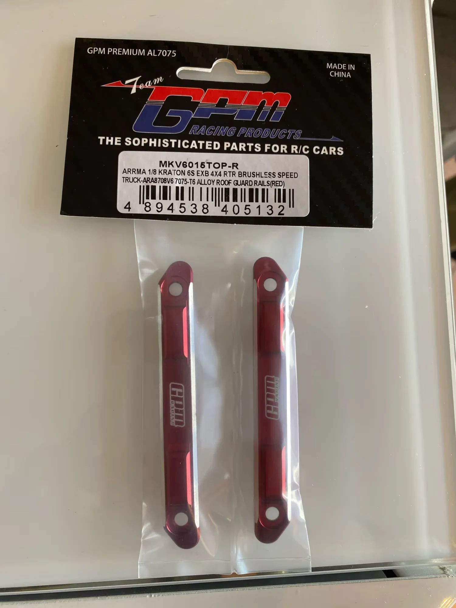 GPM 7075-T6 ALLOY ROOF GUARD RAILS For ARRMA 1/8 KRATON 6S EXB -ARA8708V6 RC