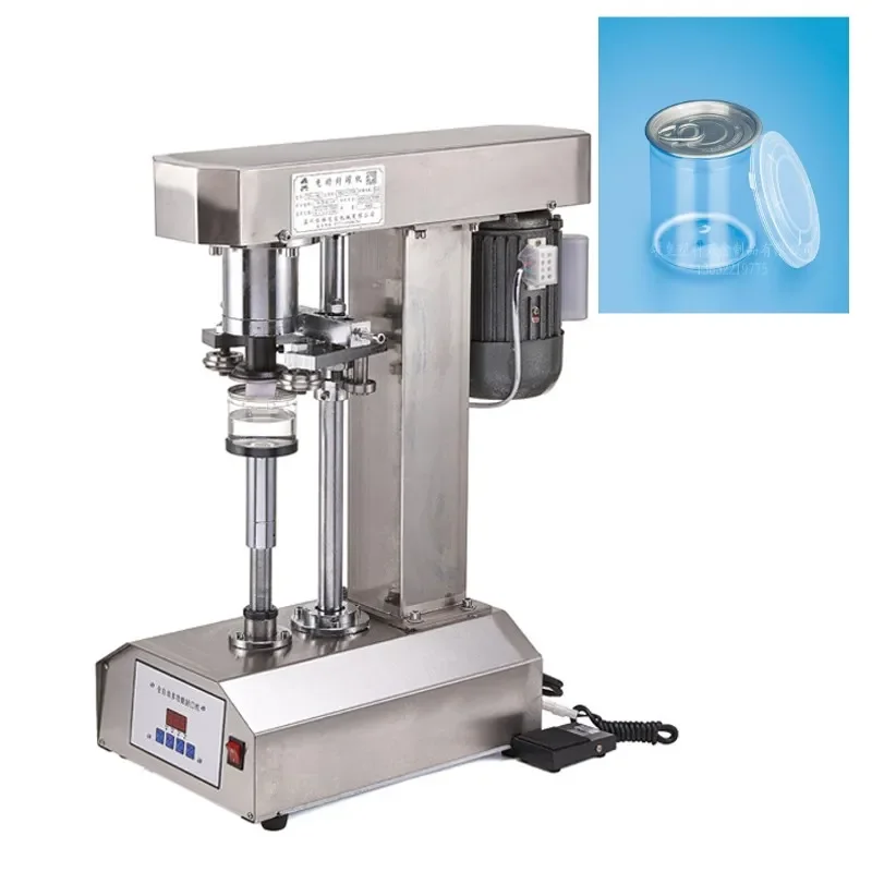 

12.5 Hot sell Commercial Can Sealing Machine 55mm Caliber Beverage Bottle PET/Aluminum Bottle 330/500/650ml Cans Sealer