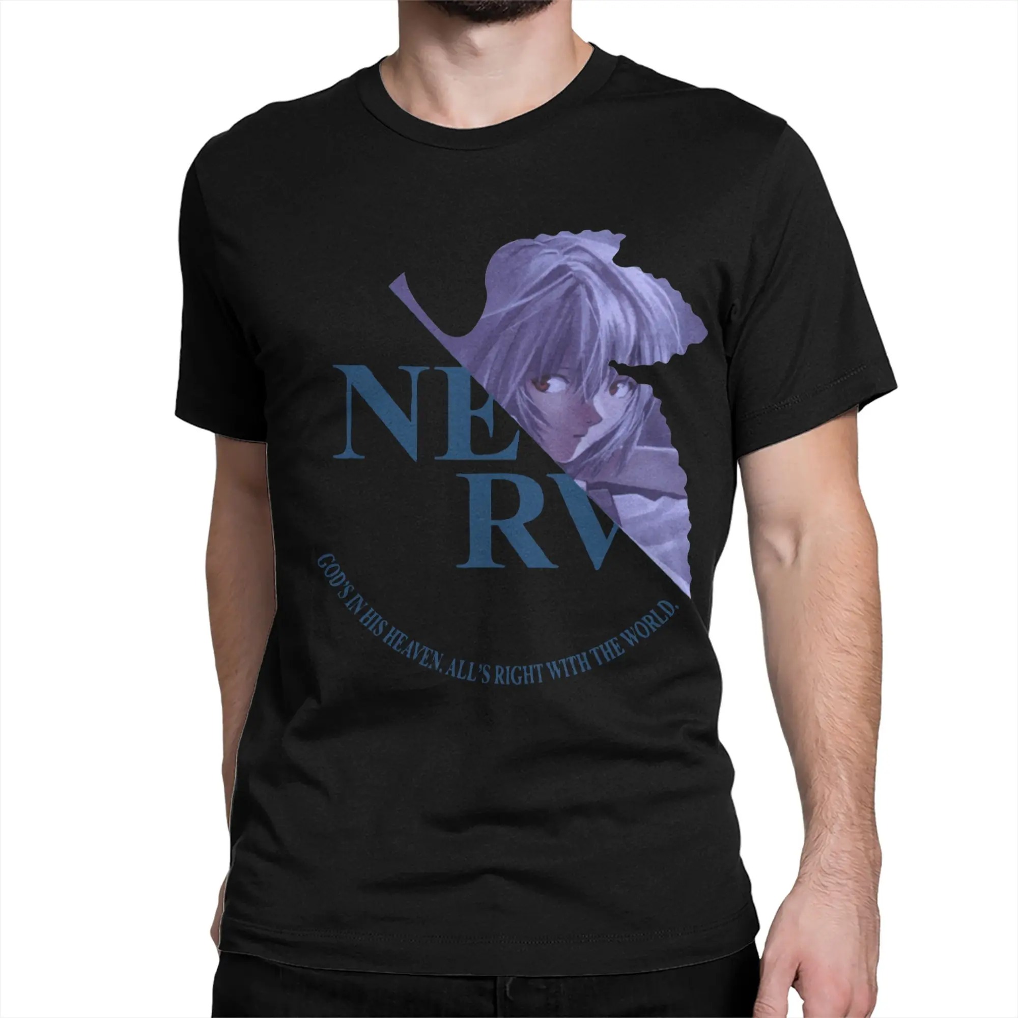 Men Women's T-Shirt EVA Neon Genesis Rei NERV Fashion Cotton Tees Short Sleeve  T Shirt Crew Neck Clothes New Arrival