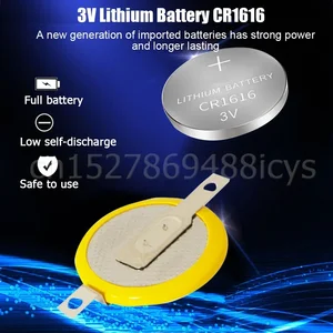 Lithium-Lithium-Batterie mit Uhrenlöthalteruhr, Münzzellenknopf, 180 Grad, CR1616, 50-100 Stück, 50mah, 3V 10 Hauptverkauf Batterie 50mah - №10