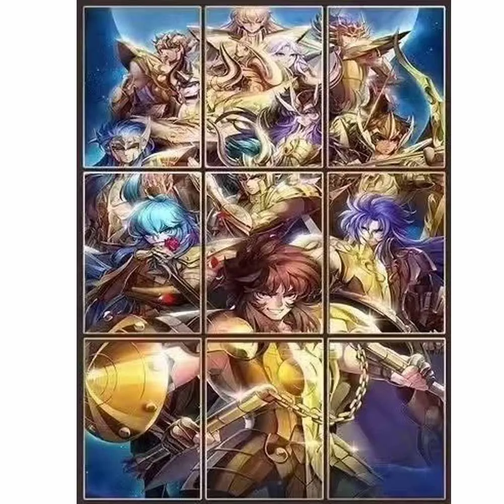 Wholesale Saint Seiya Card  Animation Japanese Characters Card Peripheral Collectible Edition Cards Kids Christmas Birthday Toy