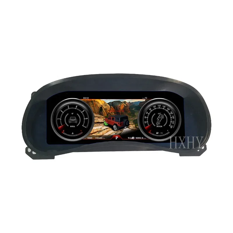 HXHY Latest Original Car Digital Cluster Instrument Speedometer For Jeep Wrangler JK 2010-2017 Linux system LCD Dashboard