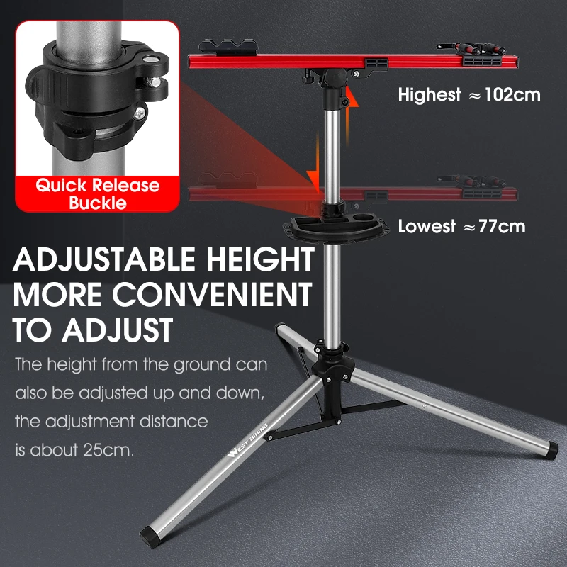 غرب ركوب الدراجات دراجة المهنية إصلاح حامل قابل للتعديل سبائك الألومنيوم أضعاف تخزين عرض موقف الطريق دراجة غسل الدراجة الرف