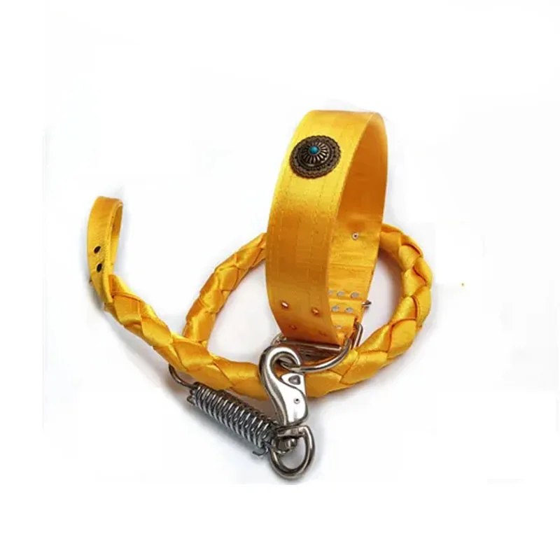 

Ошейник и поводок из прочного нейлона для собак: регулируемые, долговечные ошейники для средних и крупных пород, таких как немецкая овчарка, питбуль, золотистый ретривер.