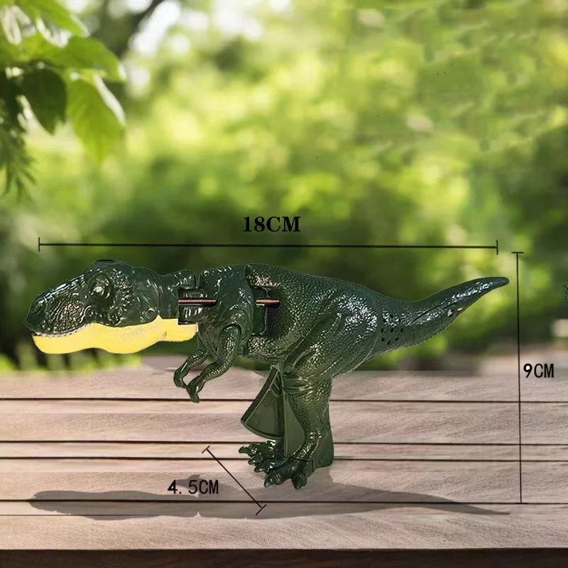 18cm gryzący zielony czerwony tyranozaur Rex dinozaur sterowanie ręczne wiosenna huśtawka dekompresyjna koniuszka palca dla dzieci zabawka