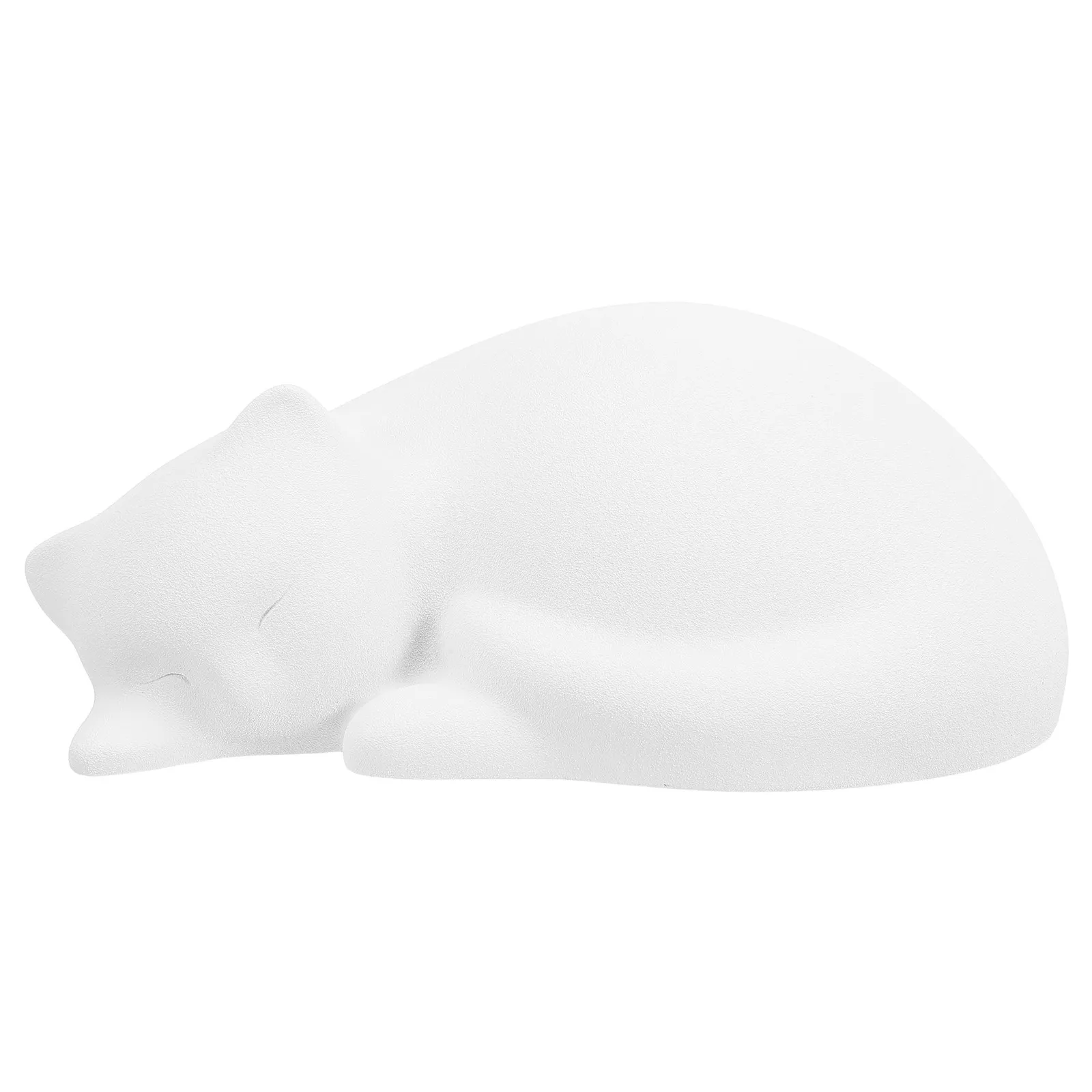 Resin Cat Cremation Urn Sleeping Cat Memorial Decorative Pet Ashes Keepsake Urn Sympathy Gift for Pet Loss Memory