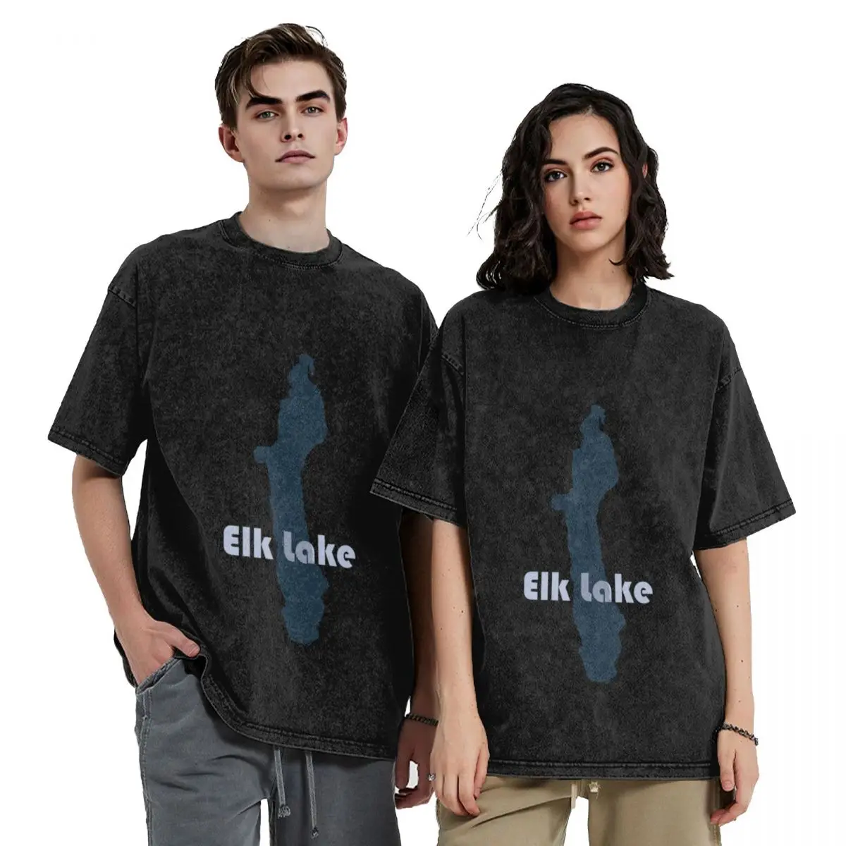 

Elk Lake, Elk Rapids, Michigan T-Shirt T-shirts oversize basketball graphic tees funny shirt cotton cute tops T-shirt men