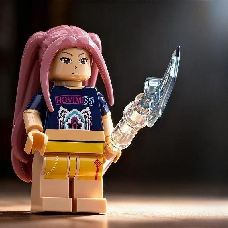 Mini Kpop Demonen Jagers Assembleren Beeldje Model Bouwstenen Speelgoed Zoe Rumi Mira Meisje Fans Collectie Kerstcadeau