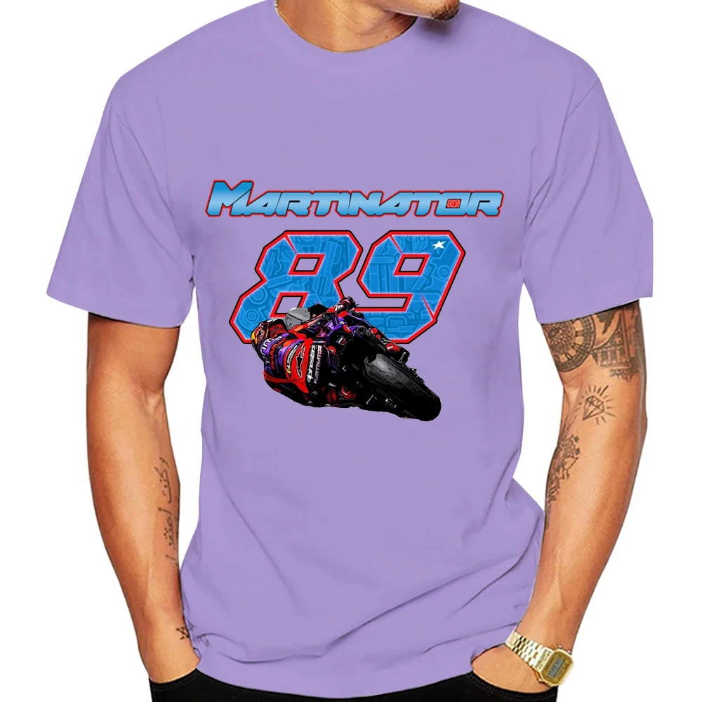 Jorge Martin 89 Driver Motorcycle Team Men T-shirt Summer Short Sleeve Women Tee Shirt 2025 New 100% Cotton Couple Clothes Tops