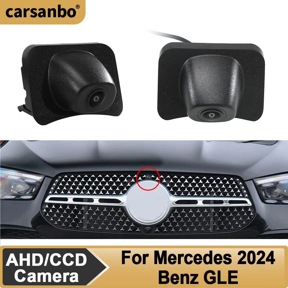 

Carsanbo Car Front View Camera For Mercedes 2024 Benz GLE Night Vision Fisheye Vehicle Front Camera