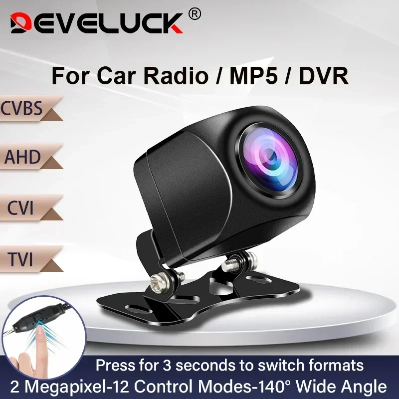 

Develuck 140° AHD 1920*1080P High-definition Car Rear View Camera CVBS TVI AVI Fisheye Night Vision Vehicle Reversing Cameras