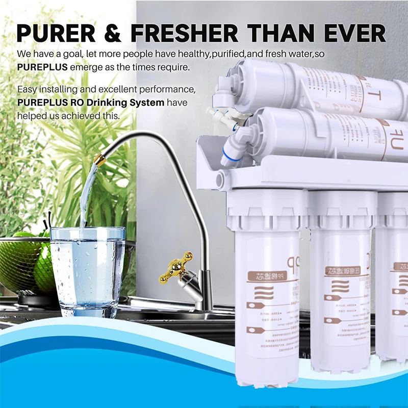 가정용 5 단계 정수 필터 정수기, 직접 마시는 주방 수돗물 여과 시스템, 가정용 수처리 필터
