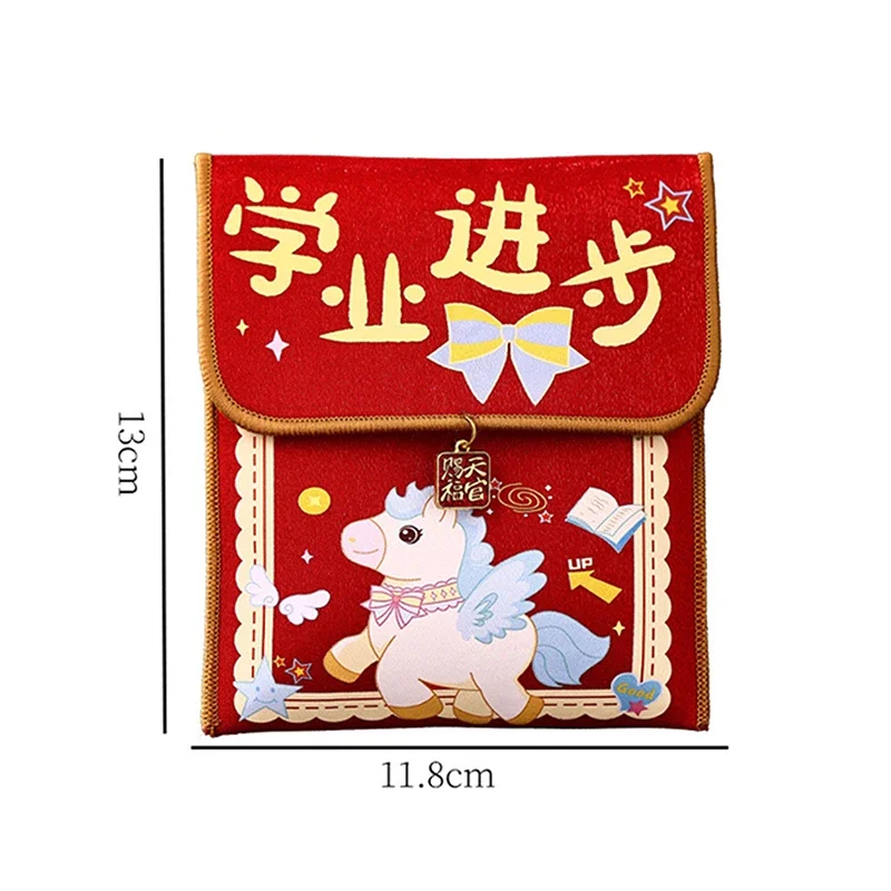 1Pc 2026 Year Of The Horse Fabric Red Envelope Traditional New Year Lucky Money Bag Spring Festival Cloth Money Pocket