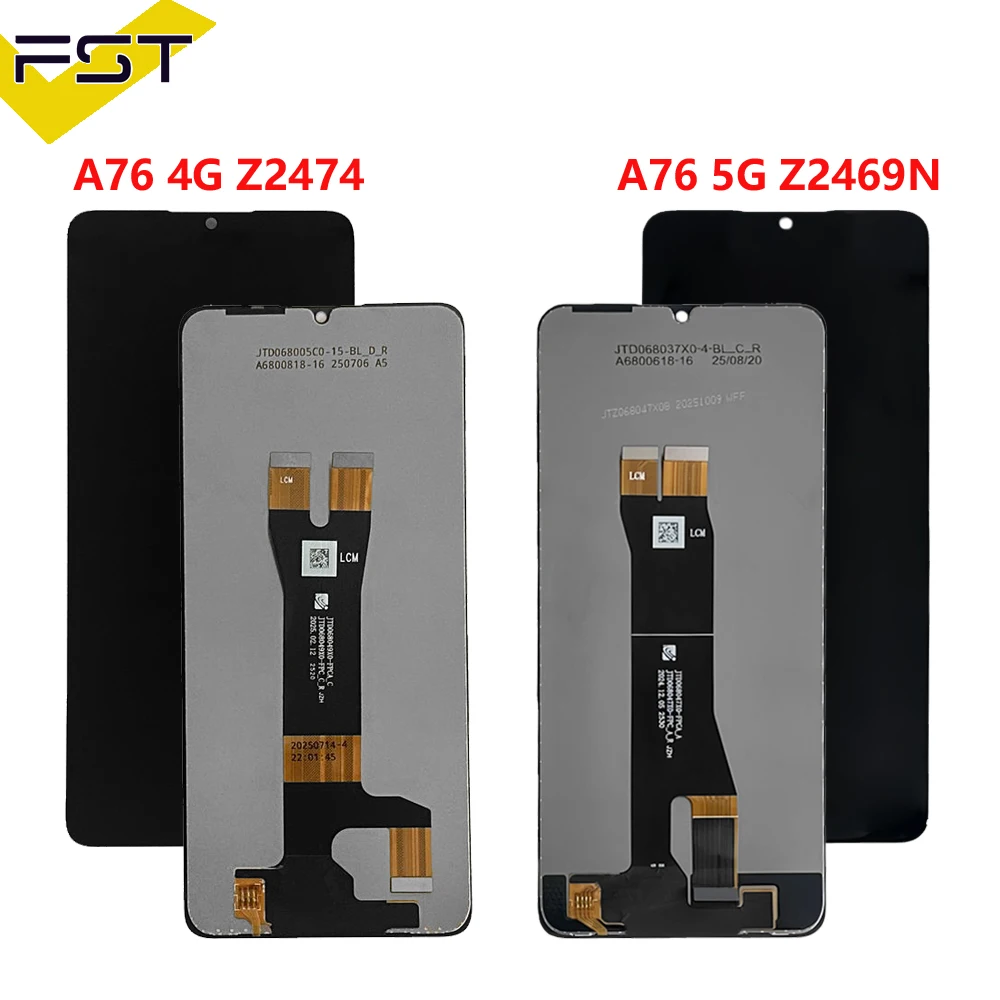 Original For ZTE Blade A76 4G Z2474 LCD ZTE A76 5G Z2469N Display