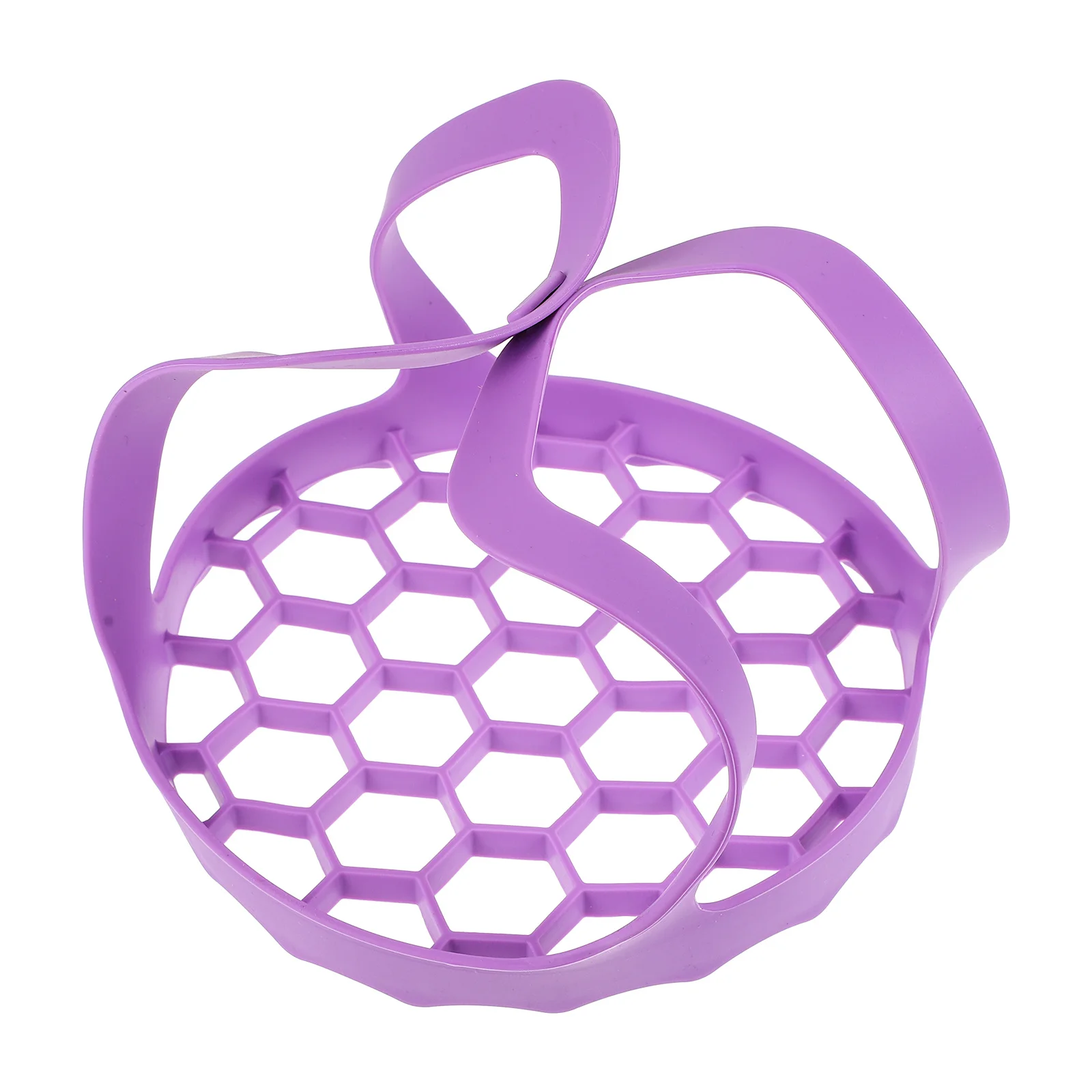 

Steamer Drainage Basket Vegetable Purple Silica Gel Baskets for Cooking Dumplings