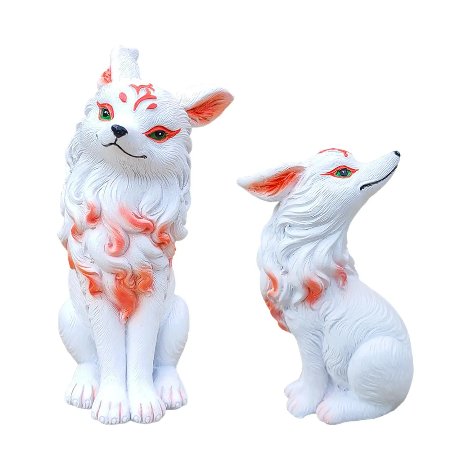 Cute Animal Statue Miniature Landscape Decorative Housewarming Gift Animal Figurine for Tabletop Balcony Patio Yard Outside